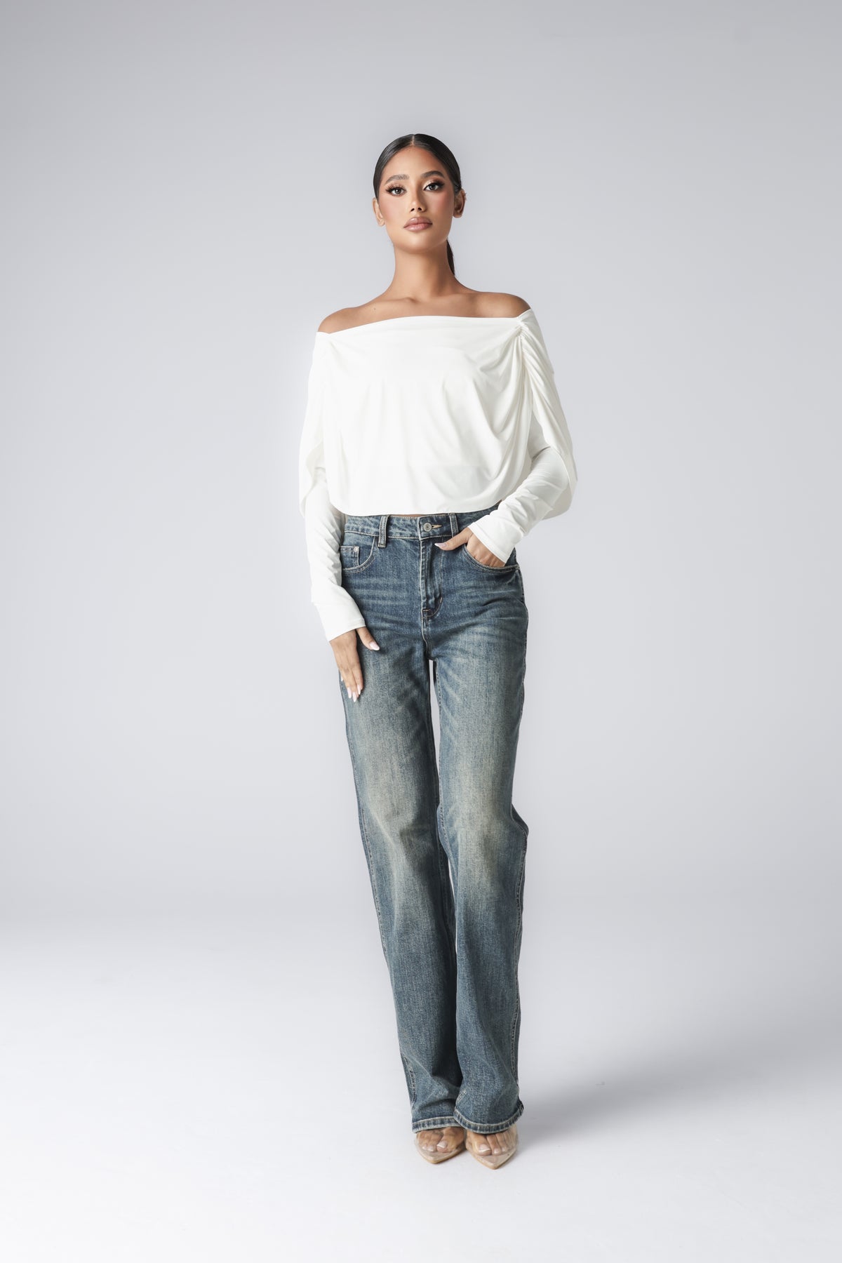 LUNA OFF SHOULDER TOP