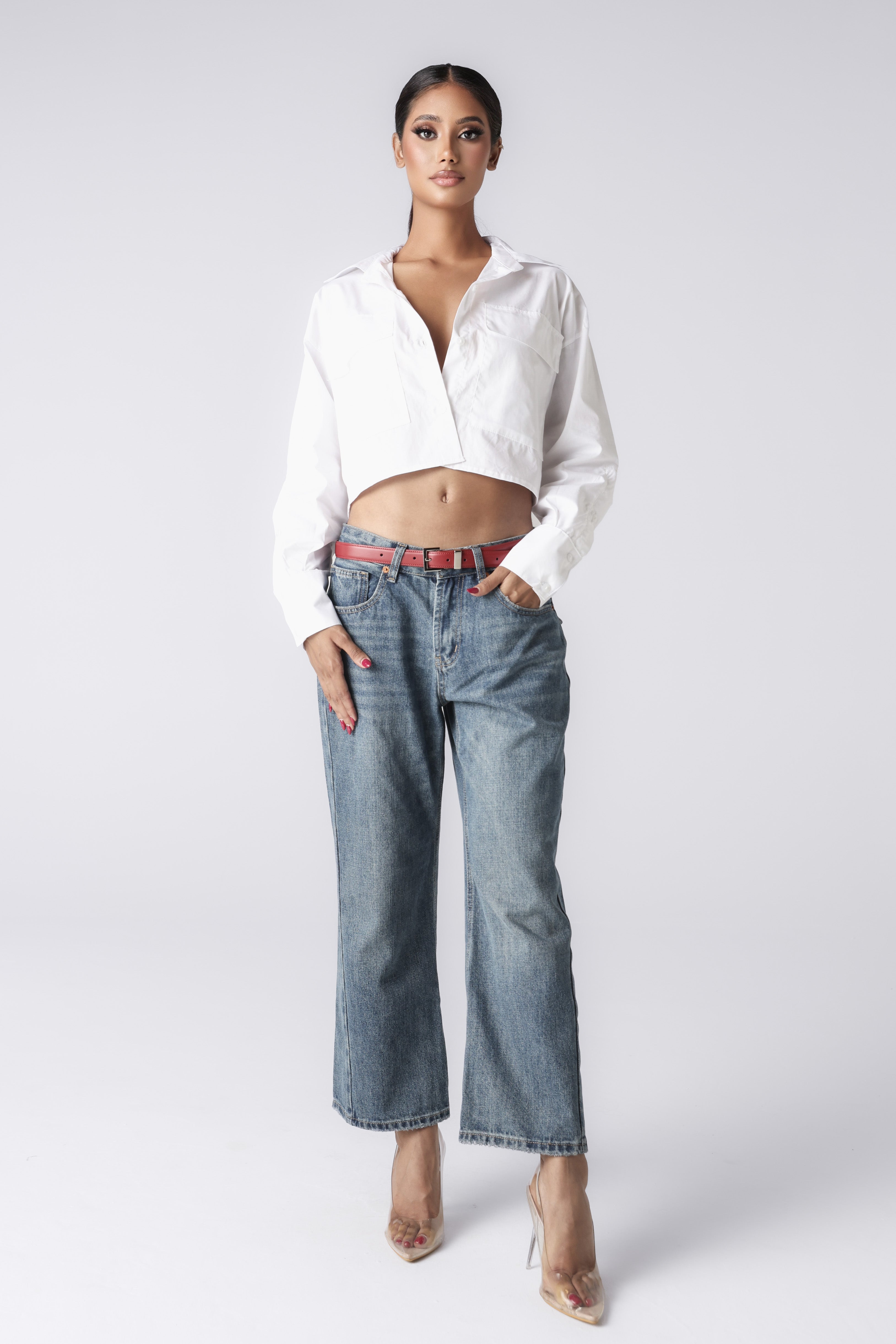 MARTINE CROPPED SHIRT