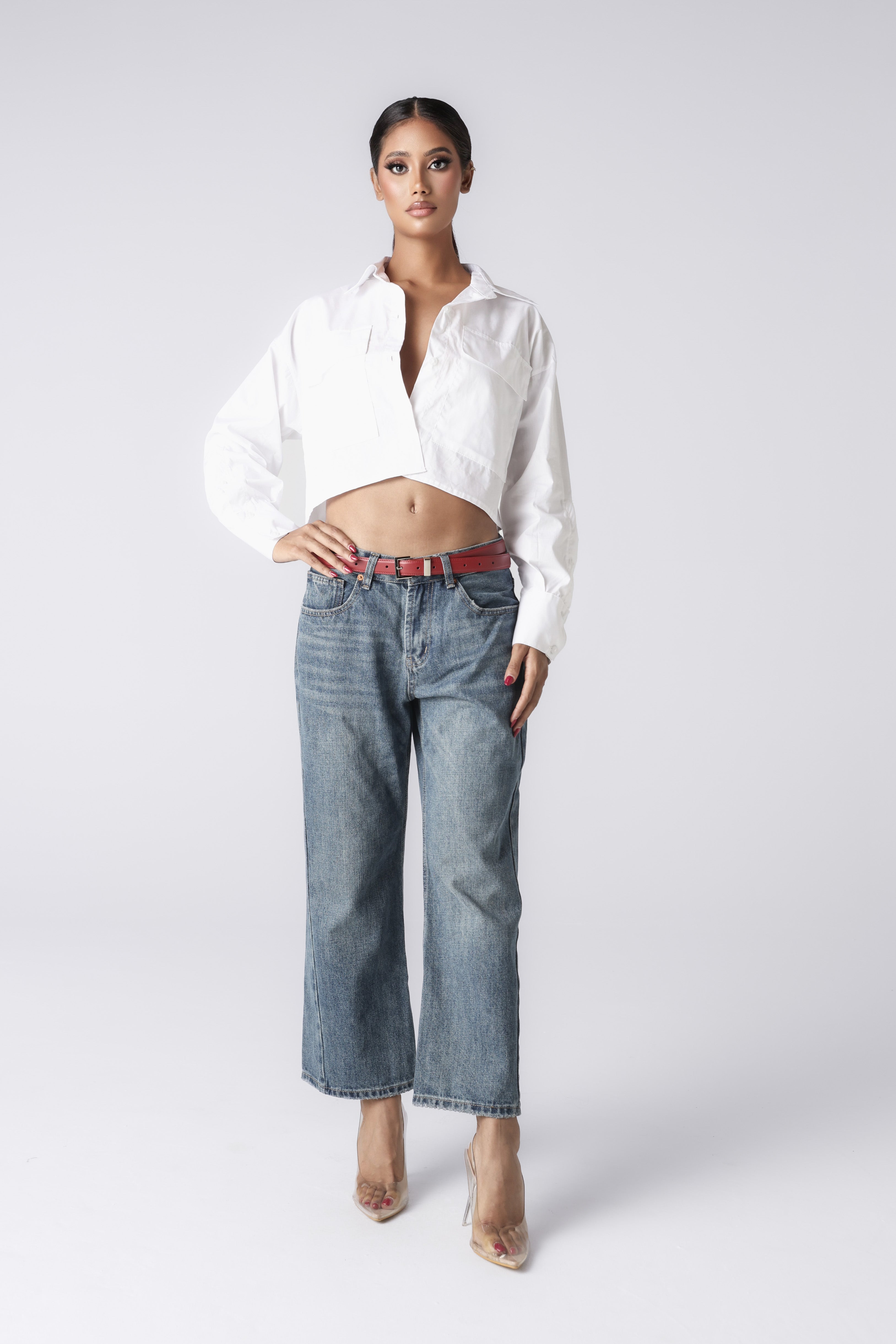 MARTINE CROPPED SHIRT