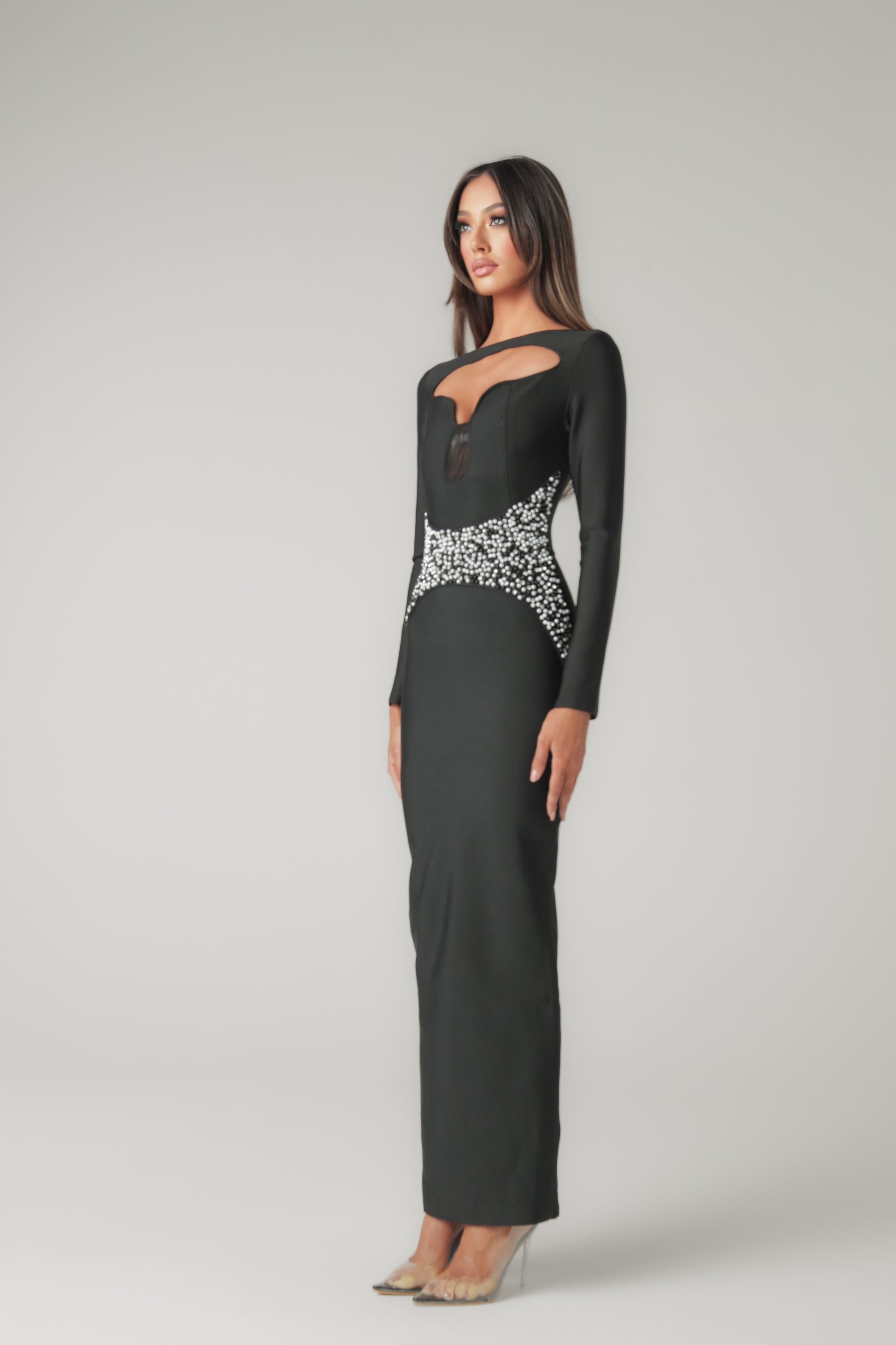 GOLDEN HOUR BANDAGE DRESS