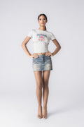 GABRIELLE DENIM SKIRT