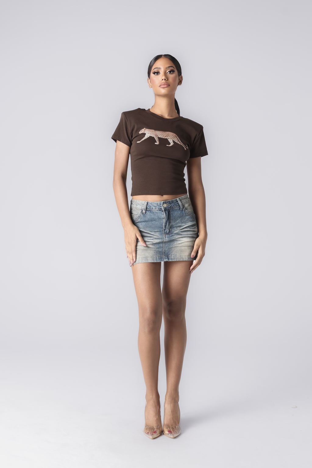 GABRIELLE DENIM SKIRT
