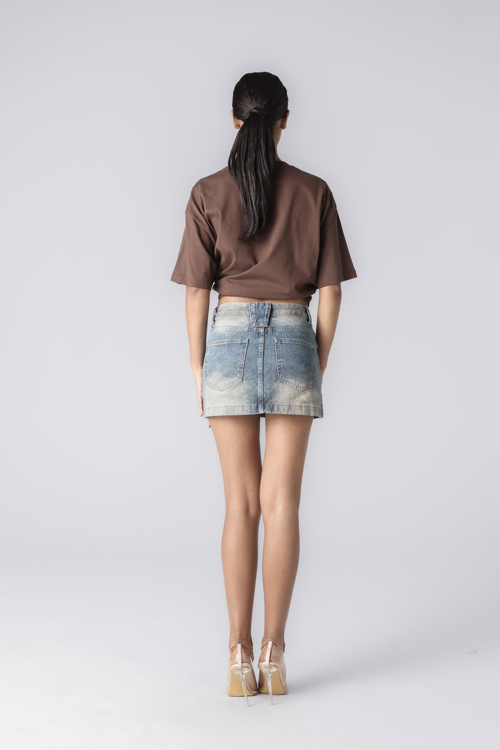 GABRIELLE DENIM SKIRT