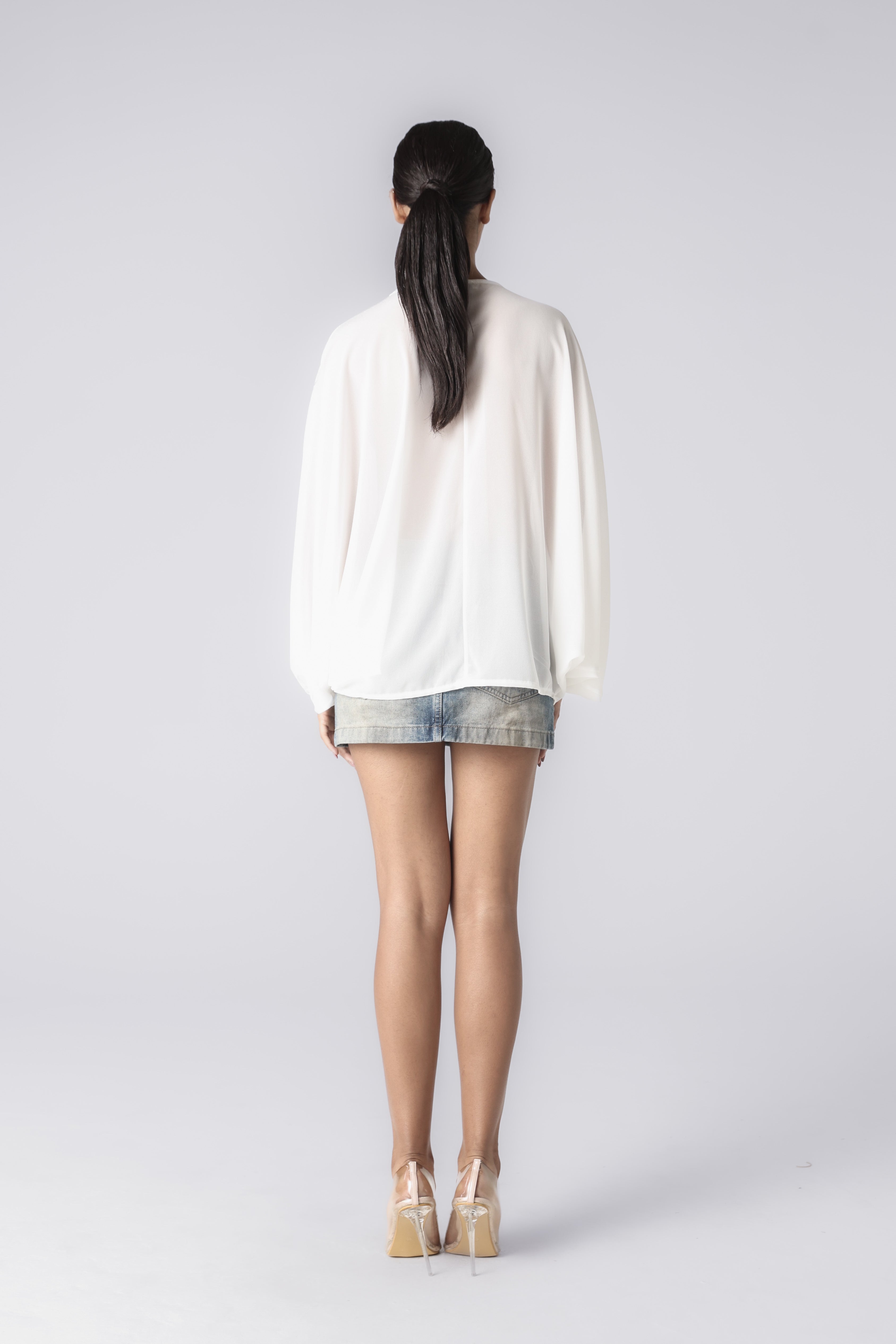 GABRIELLE DENIM SKIRT