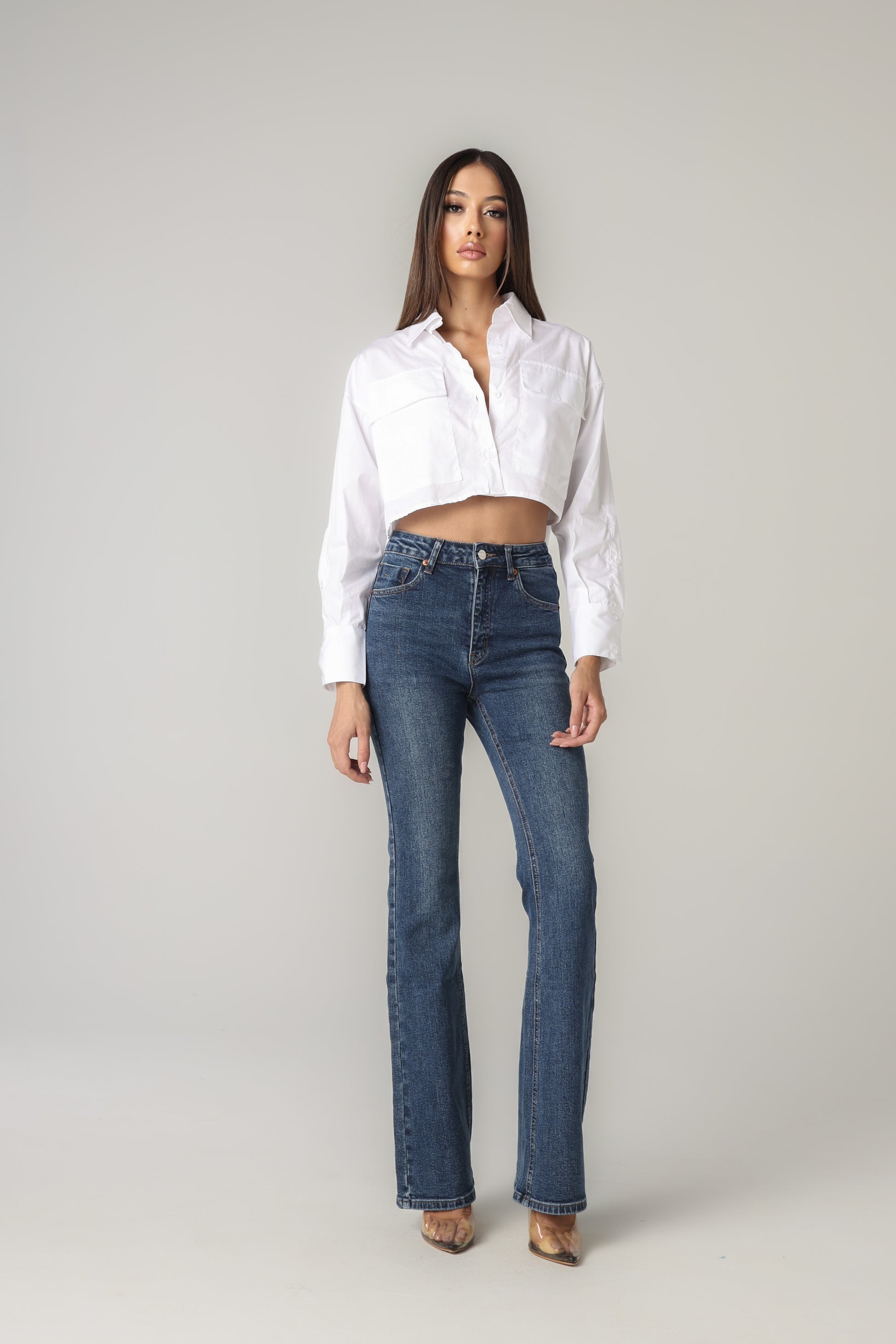 MARTINE CROPPED SHIRT