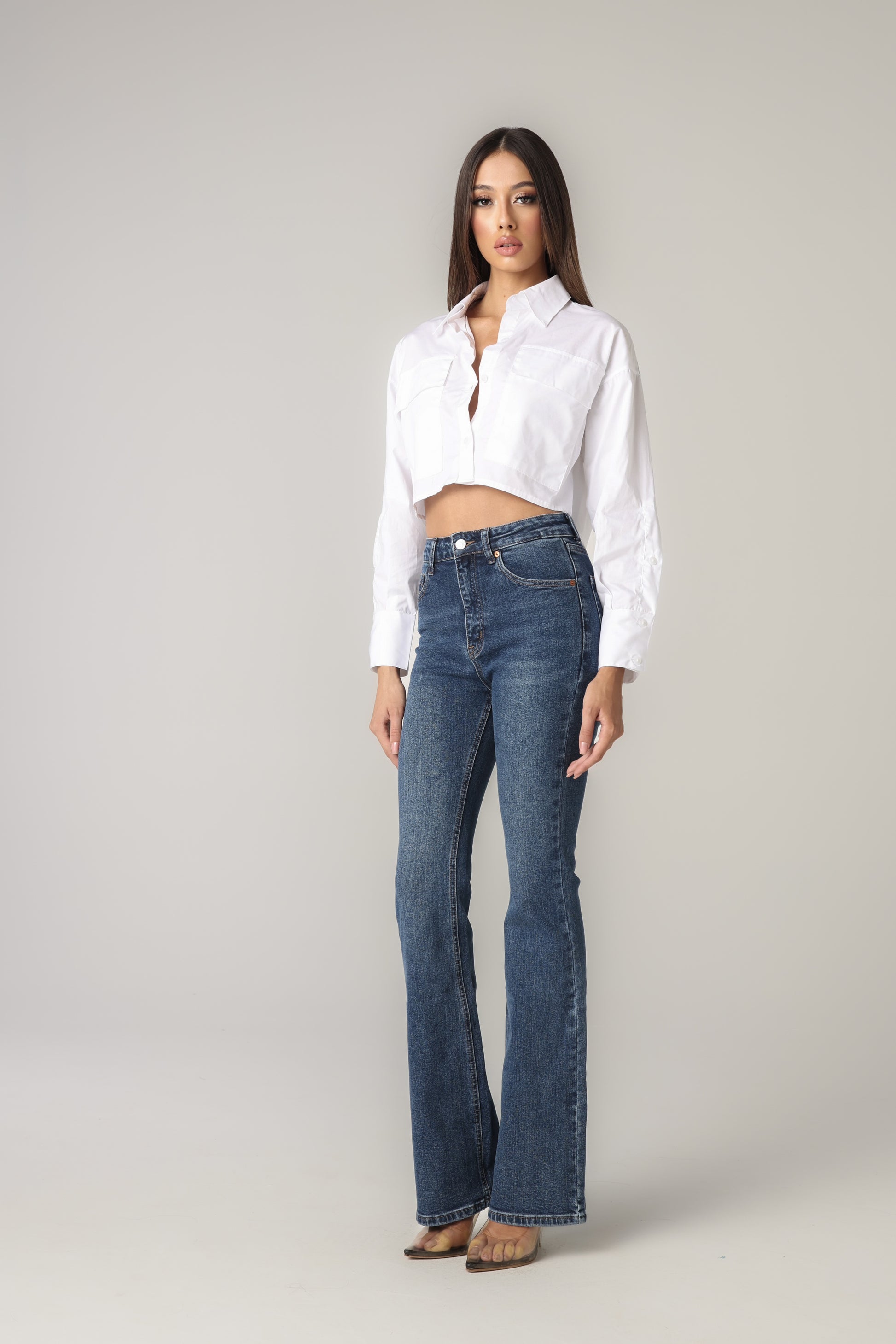 MARTINE CROPPED SHIRT