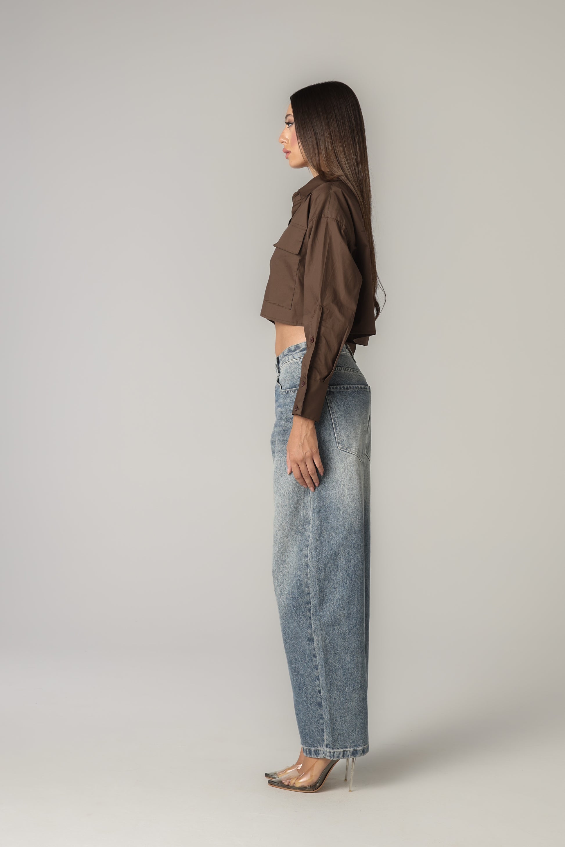 MARTINE CROPPED SHIRT