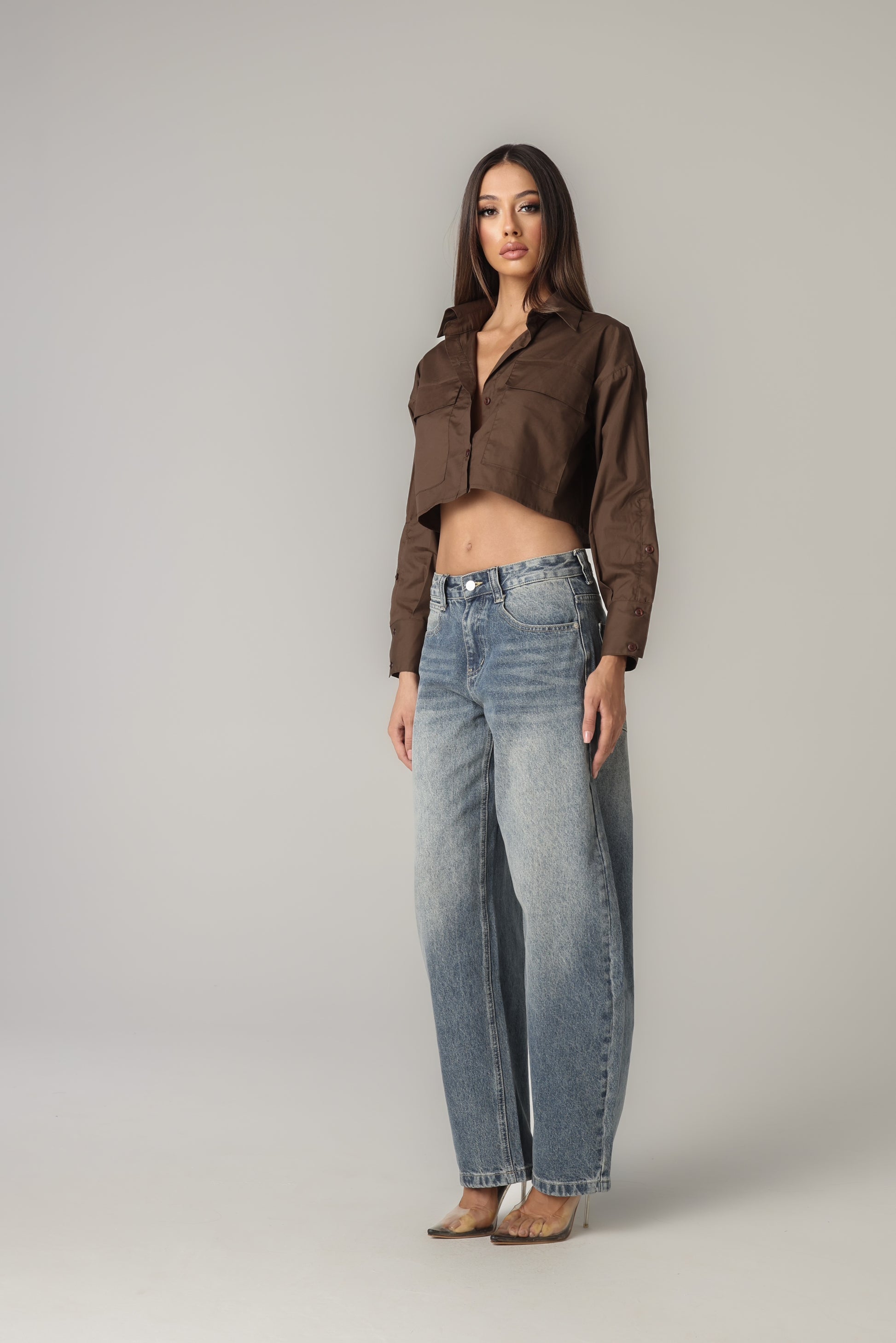 MARTINE CROPPED SHIRT
