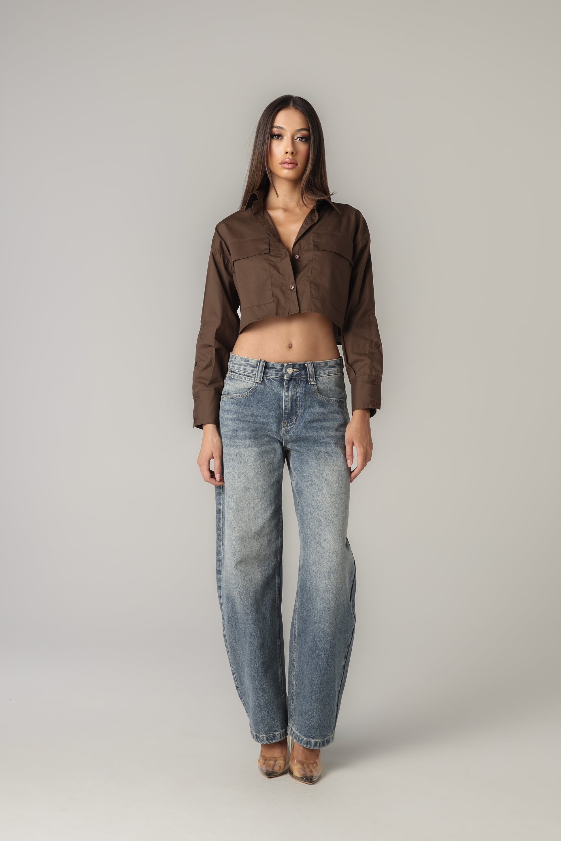MARTINE CROPPED SHIRT